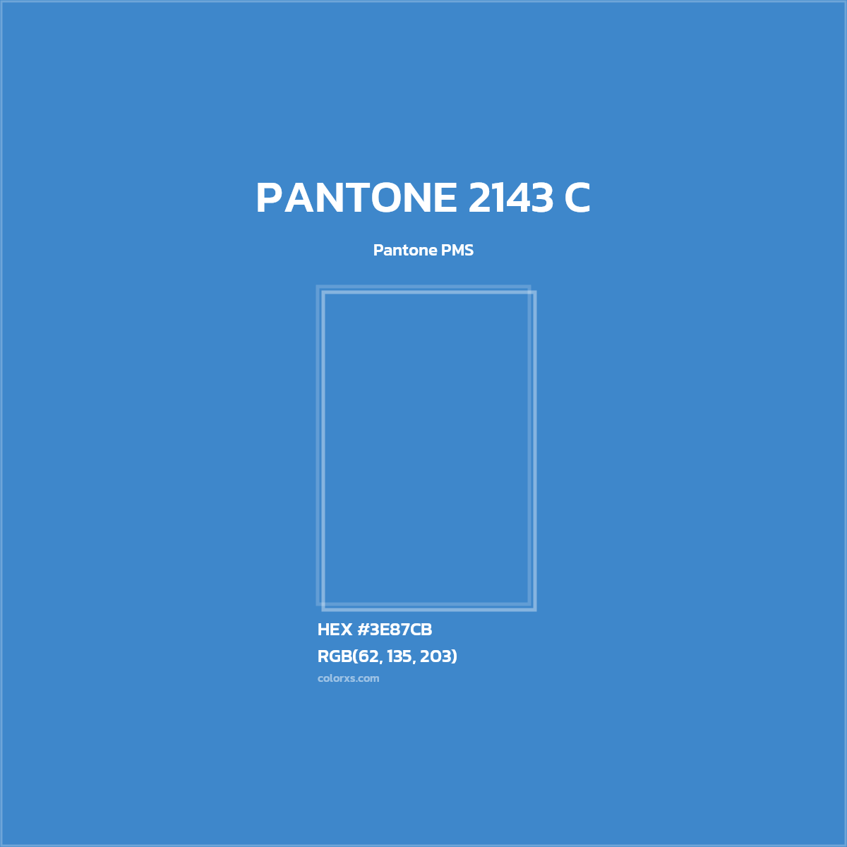 #3E87CB PANTONE 2143 C CMS Pantone PMS - Color codes and meaning | Matching colors and paints