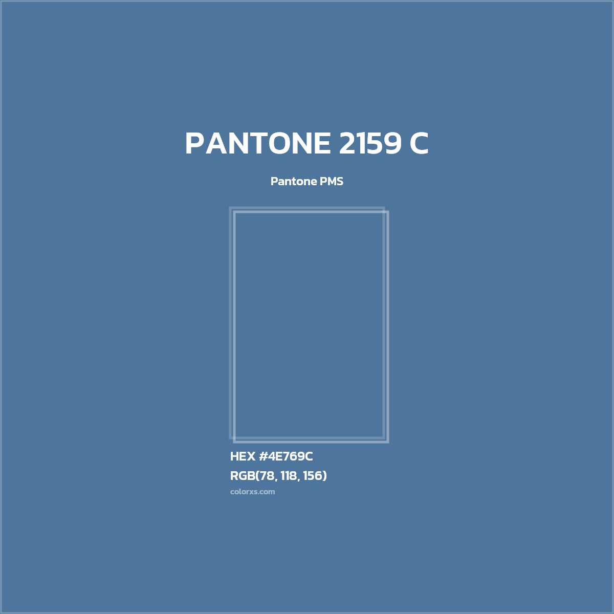 #4E769C PANTONE 2159 C CMS Pantone PMS - Color codes and meaning | Matching colors and paints