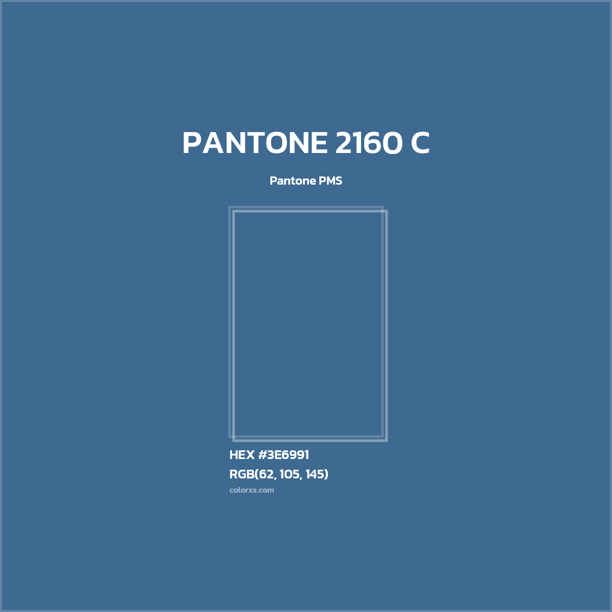 #3E6991 PANTONE 2160 C CMS Pantone PMS - Color codes and meaning | Matching colors and paints