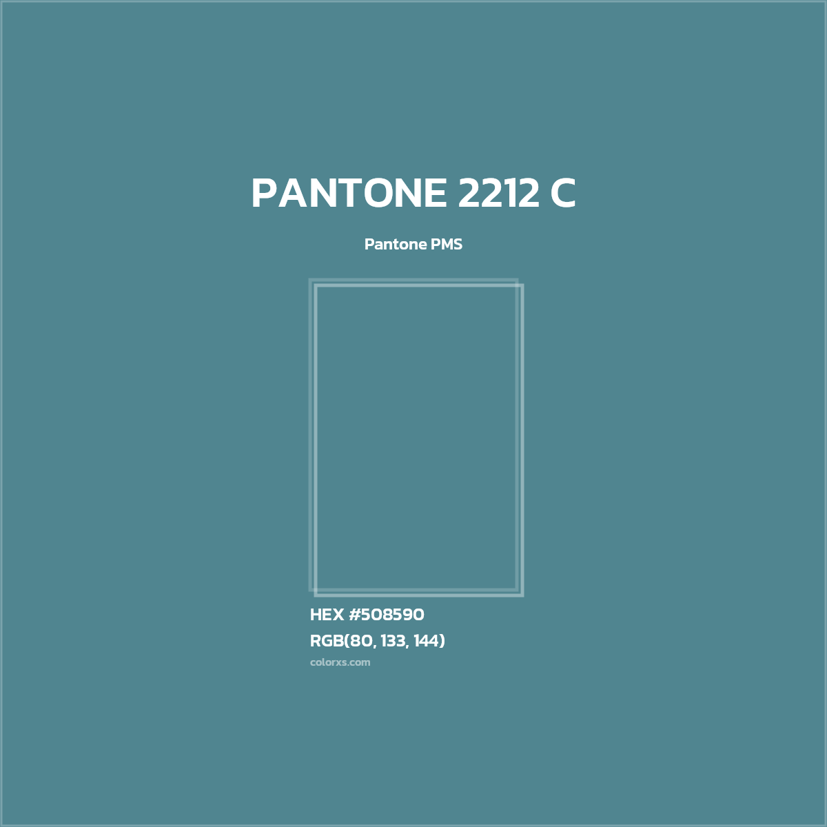 #508590 PANTONE 2212 C CMS Pantone PMS - Color codes and meaning | Matching colors and paints