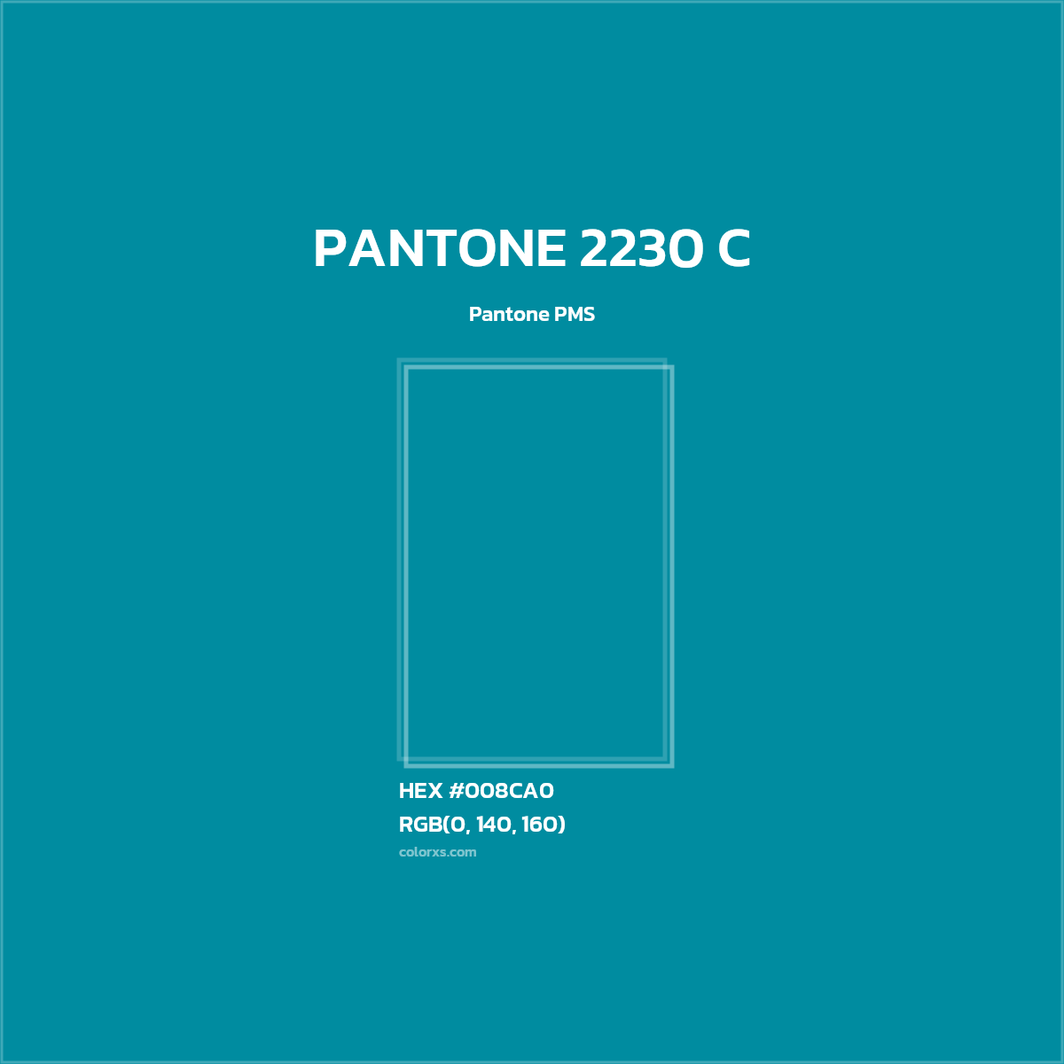 #008CA0 PANTONE 2230 C CMS Pantone PMS - Color codes and meaning | Matching colors and paints