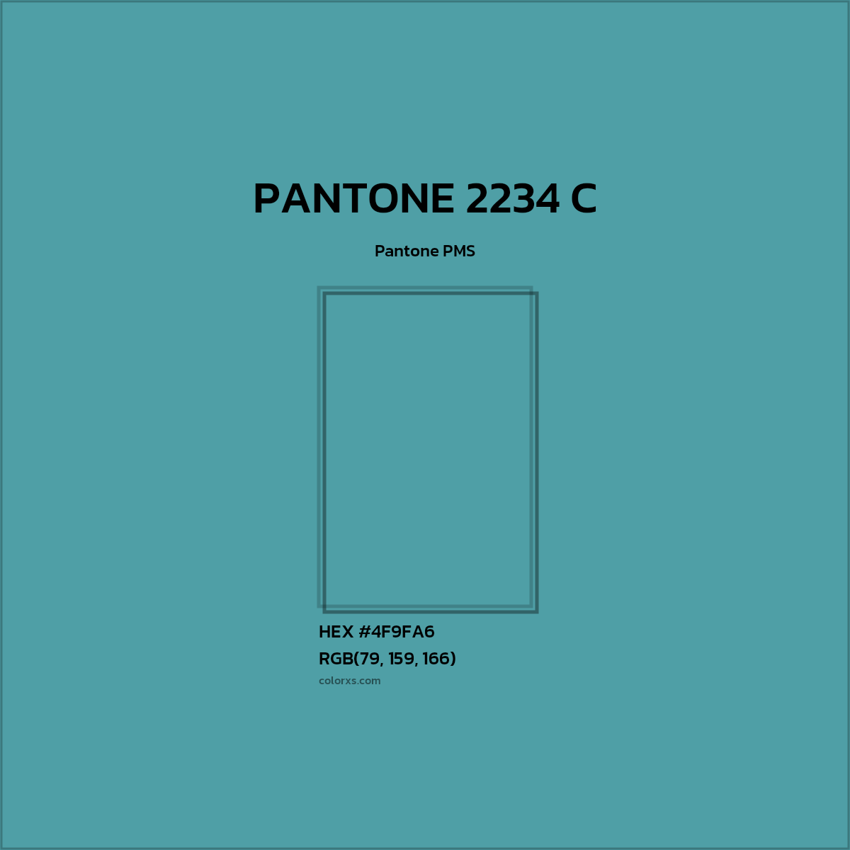 #4F9FA6 PANTONE 2234 C CMS Pantone PMS - Color codes and meaning | Matching colors and paints