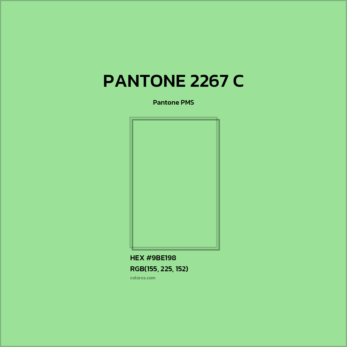 #9BE198 PANTONE 2267 C CMS Pantone PMS - Color codes and meaning | Matching colors and paints
