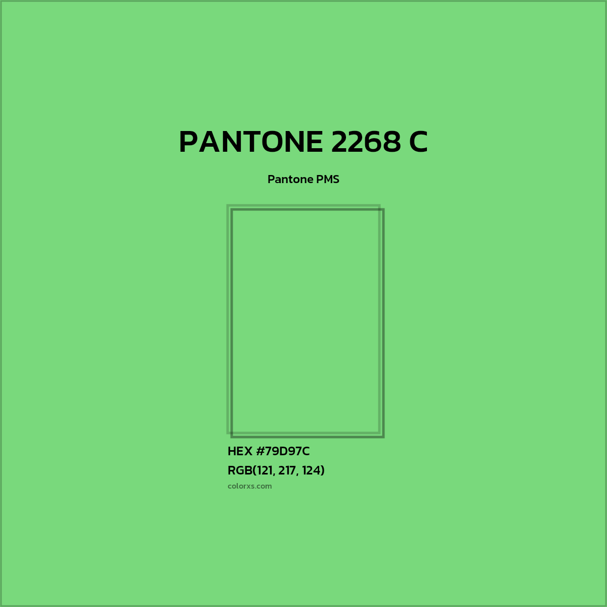 #79D97C PANTONE 2268 C CMS Pantone PMS - Color codes and meaning | Matching colors and paints