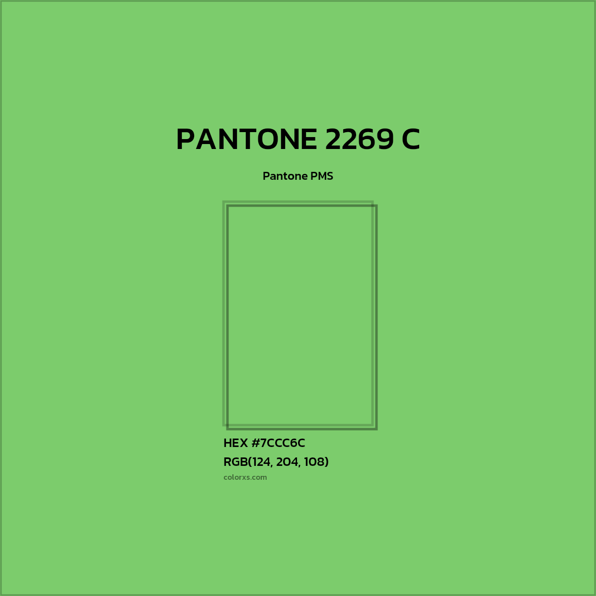 #7CCC6C PANTONE 2269 C CMS Pantone PMS - Color codes and meaning | Matching colors and paints