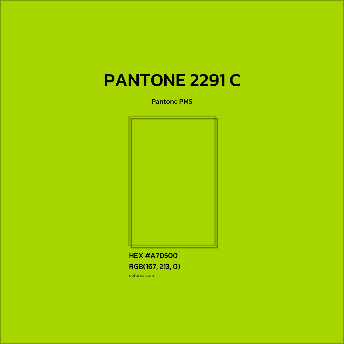 #A7D500 PANTONE 2291 C CMS Pantone PMS - Color codes and meaning | Matching colors and paints