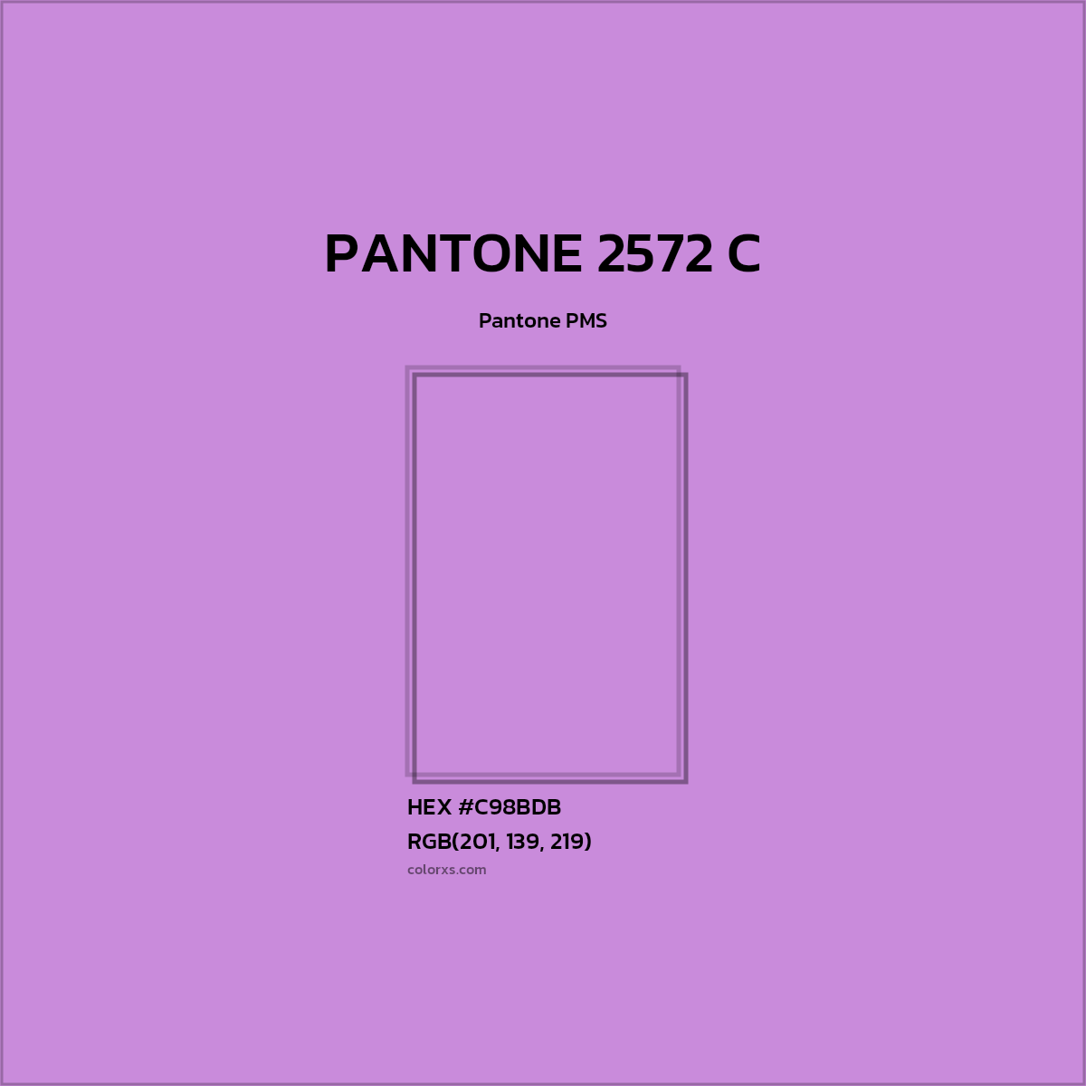 #C98BDB PANTONE 2572 C CMS Pantone PMS - Color codes and meaning | Matching colors and paints