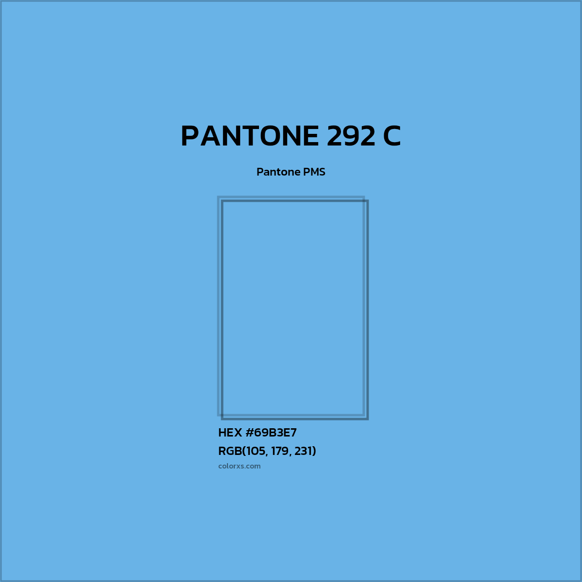 #69B3E7 PANTONE 292 C CMS Pantone PMS - Color codes and meaning | Matching colors and paints