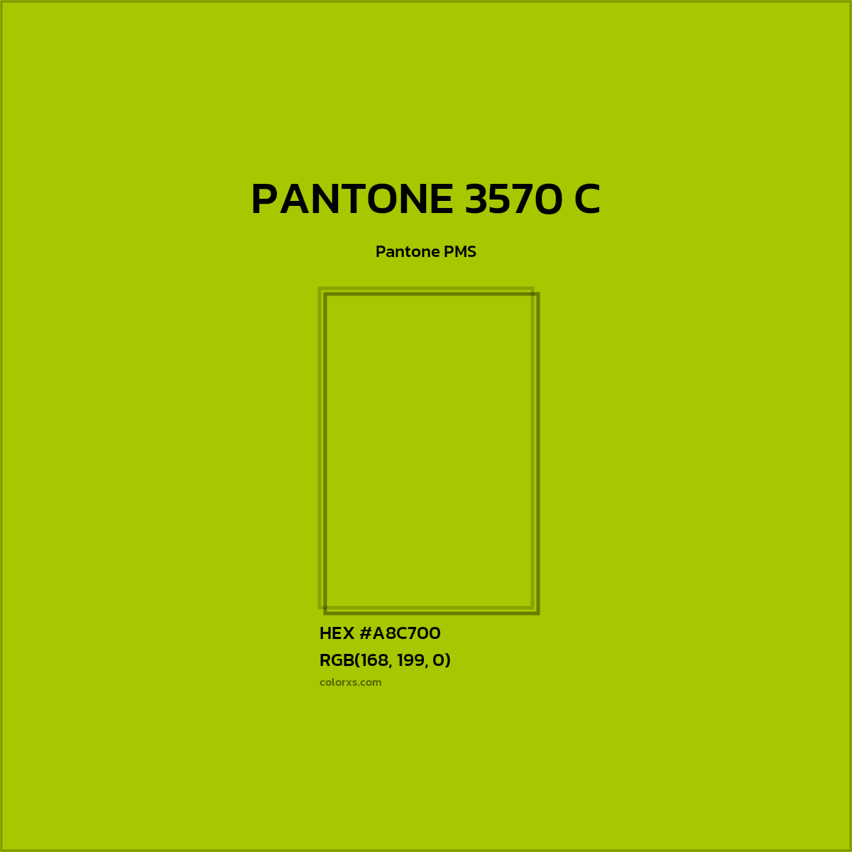#A8C700 PANTONE 3570 C CMS Pantone PMS - Color codes and meaning | Matching colors and paints