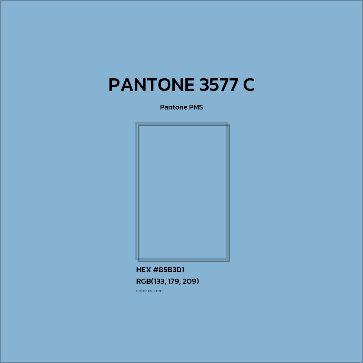 #85B3D1 PANTONE 3577 C CMS Pantone PMS - Color codes and meaning | Matching colors and paints