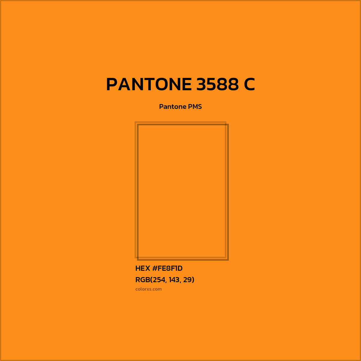#FE8F1D PANTONE 3588 C CMS Pantone PMS - Color codes and meaning | Matching colors and paints