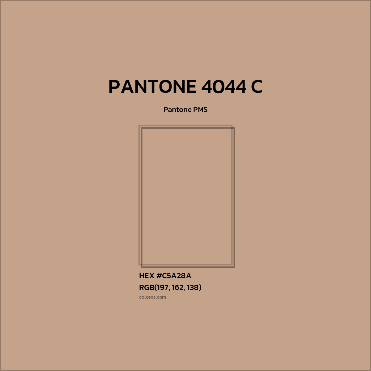 #C5A28A PANTONE 4044 C CMS Pantone PMS - Color codes and meaning | Matching colors and paints
