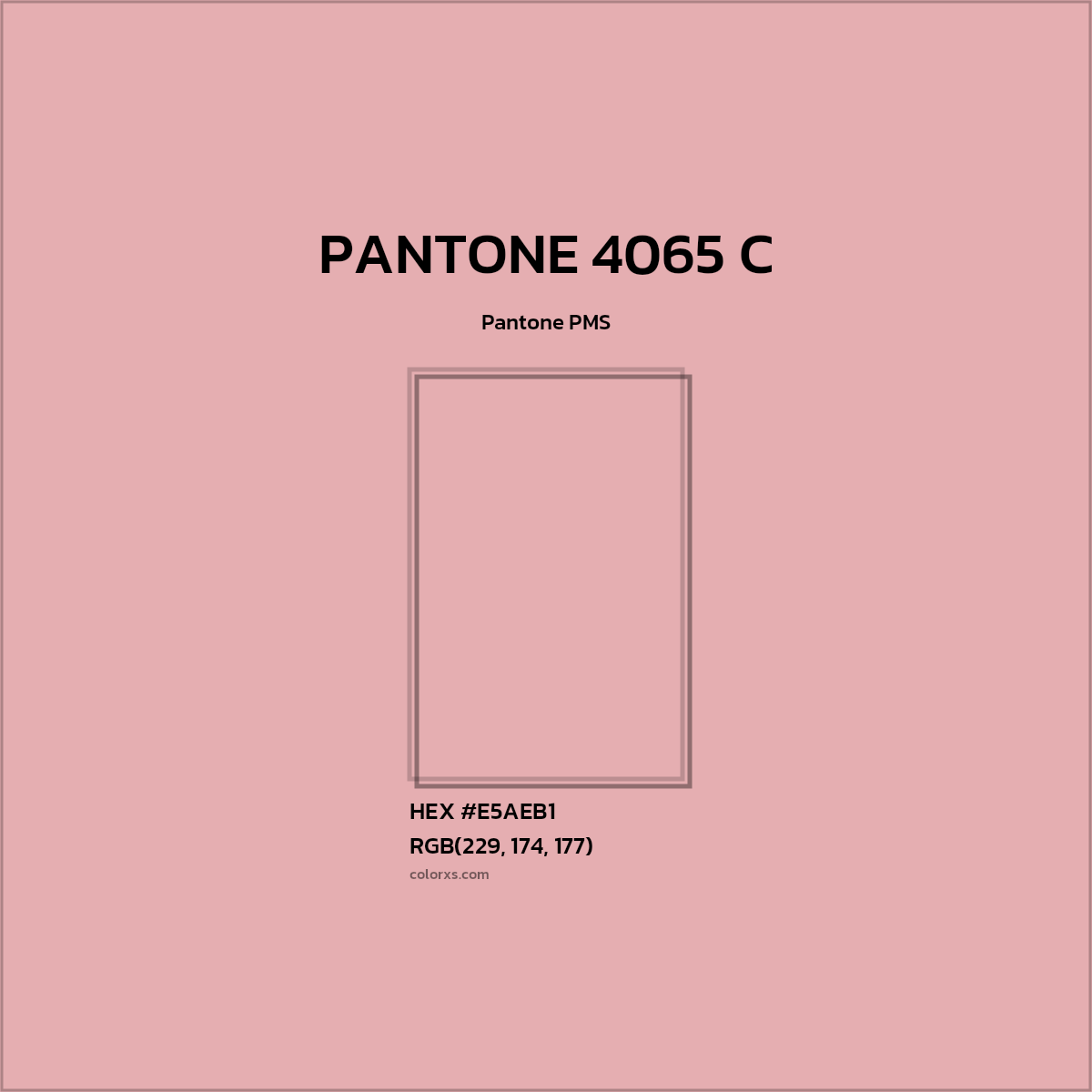 #E5AEB1 PANTONE 4065 C CMS Pantone PMS - Color codes and meaning | Matching colors and paints