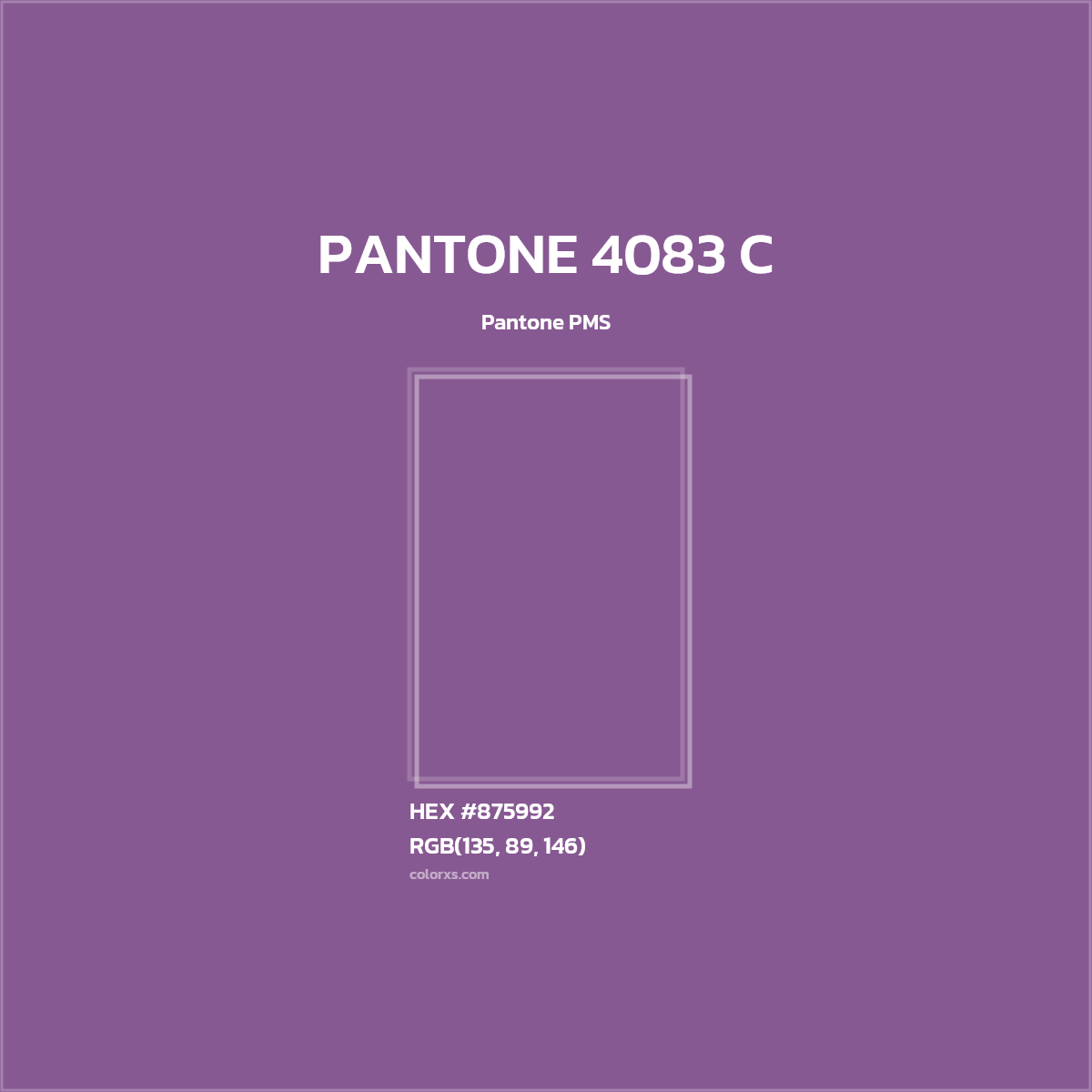 #875992 PANTONE 4083 C CMS Pantone PMS - Color codes and meaning | Matching colors and paints