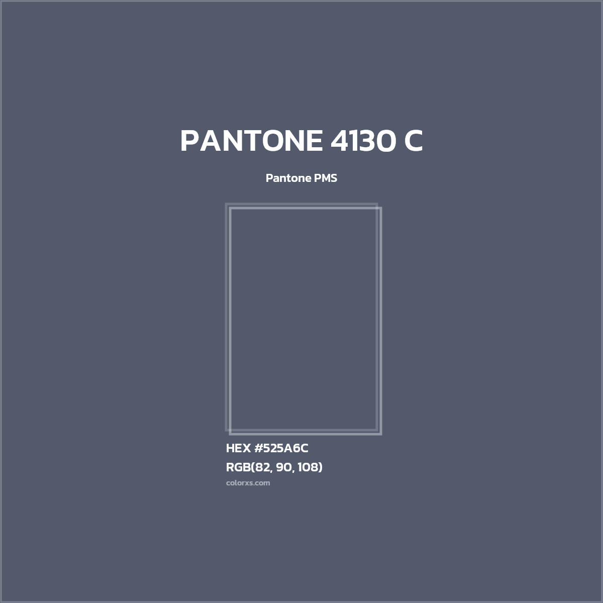 #525A6C PANTONE 4130 C CMS Pantone PMS - Color codes and meaning | Matching colors and paints