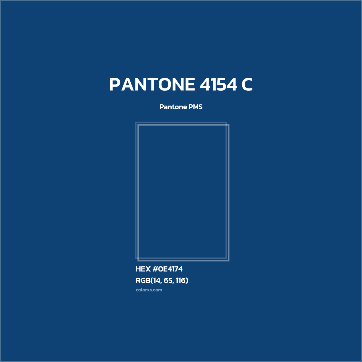 #0E4174 PANTONE 4154 C CMS Pantone PMS - Color codes and meaning | Matching colors and paints