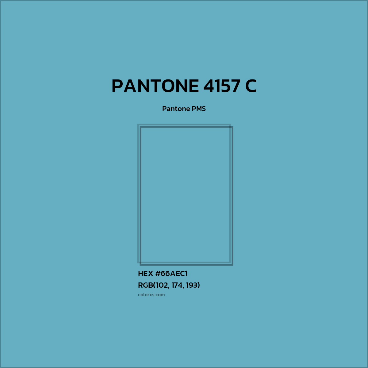 #66AEC1 PANTONE 4157 C CMS Pantone PMS - Color codes and meaning | Matching colors and paints