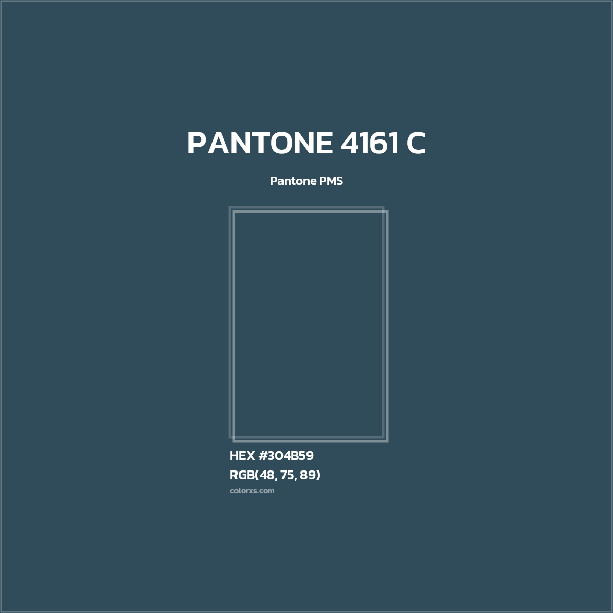 #304B59 PANTONE 4161 C CMS Pantone PMS - Color codes and meaning | Matching colors and paints