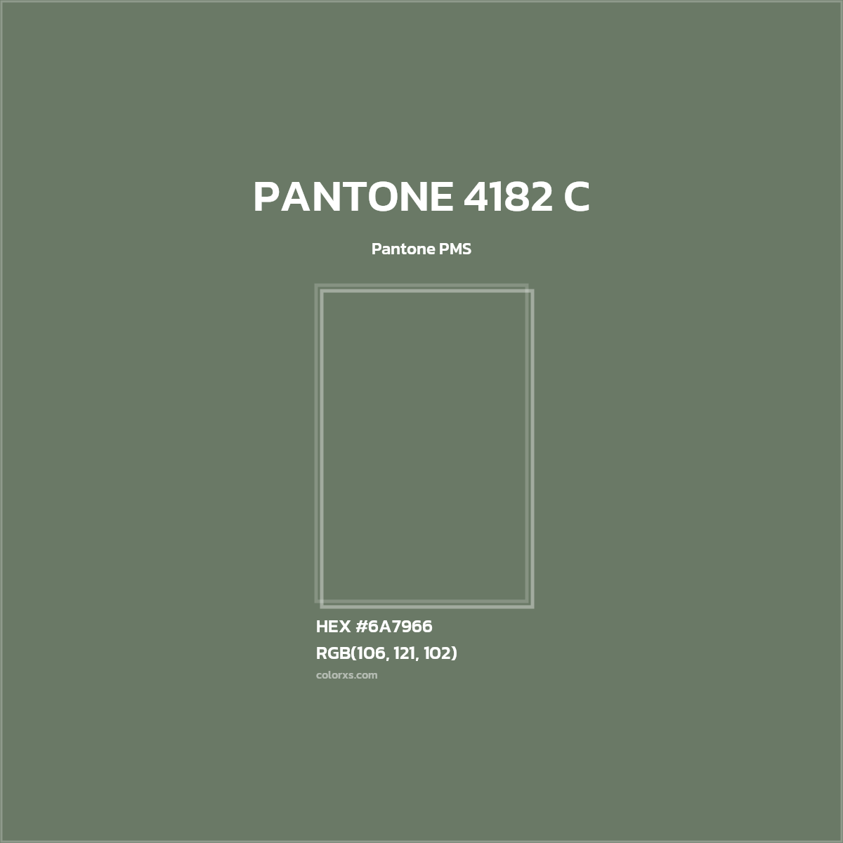 #6A7966 PANTONE 4182 C CMS Pantone PMS - Color codes and meaning | Matching colors and paints