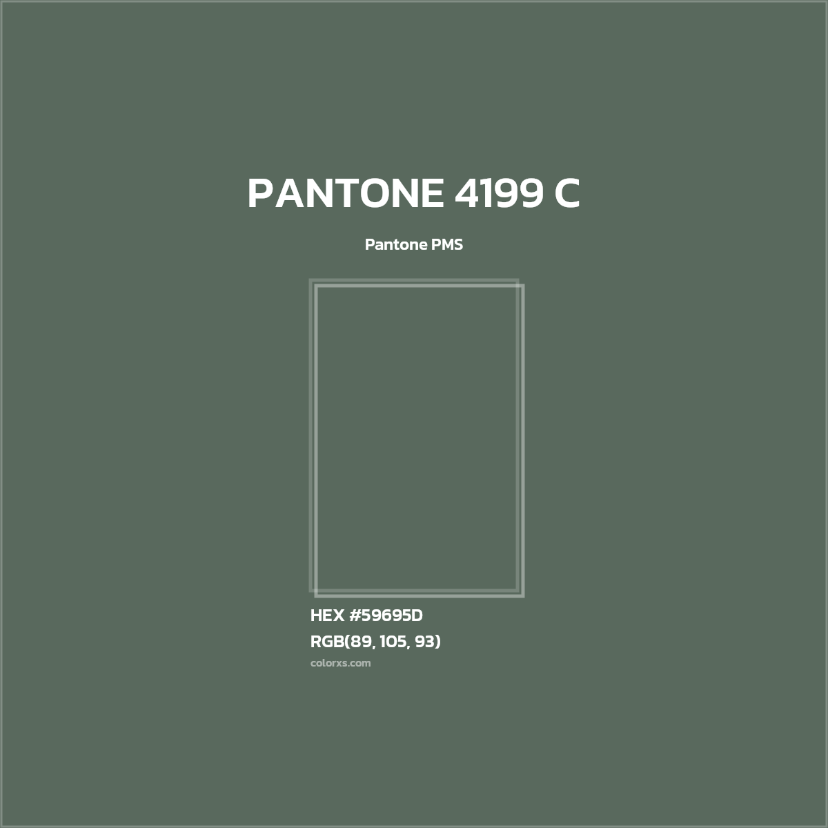 #59695D PANTONE 4199 C CMS Pantone PMS - Color codes and meaning | Matching colors and paints