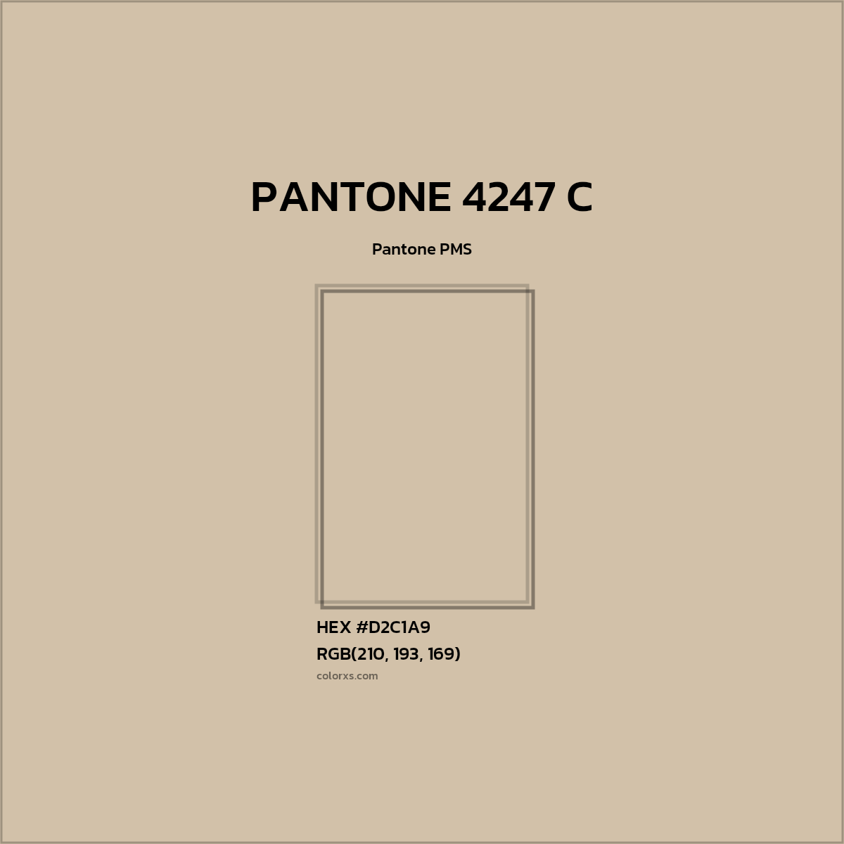 #D2C1A9 PANTONE 4247 C CMS Pantone PMS - Color codes and meaning | Matching colors and paints