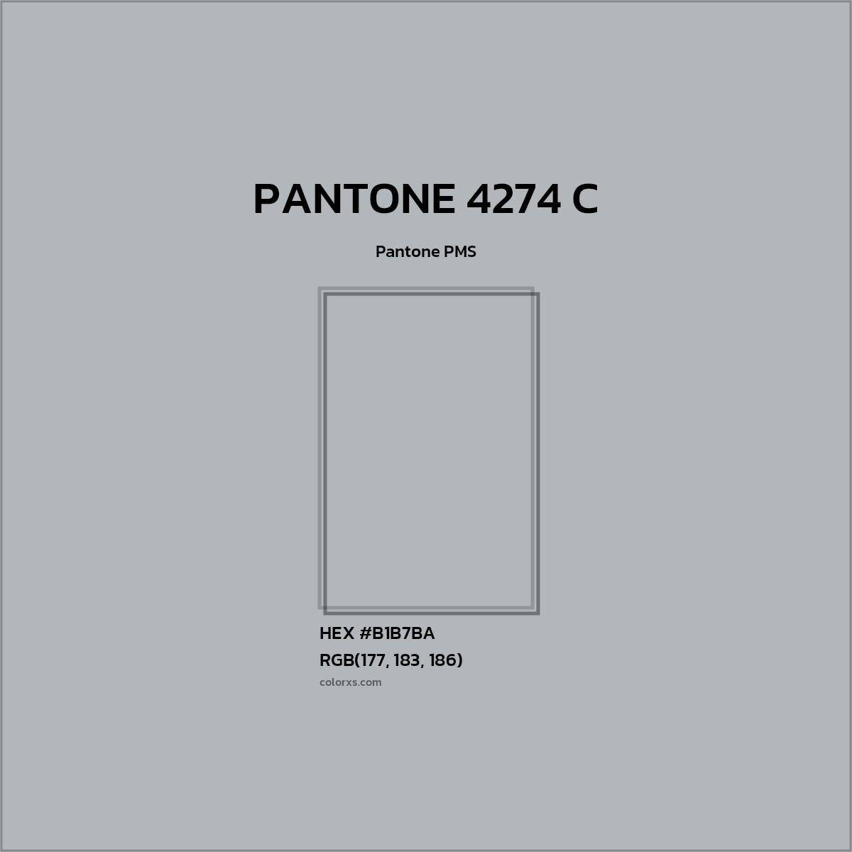 #B1B7BA PANTONE 4274 C CMS Pantone PMS - Color codes and meaning | Matching colors and paints