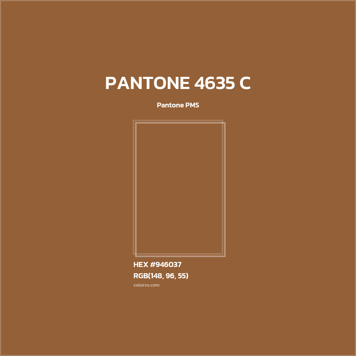 #946037 PANTONE 4635 C CMS Pantone PMS - Color codes and meaning | Matching colors and paints