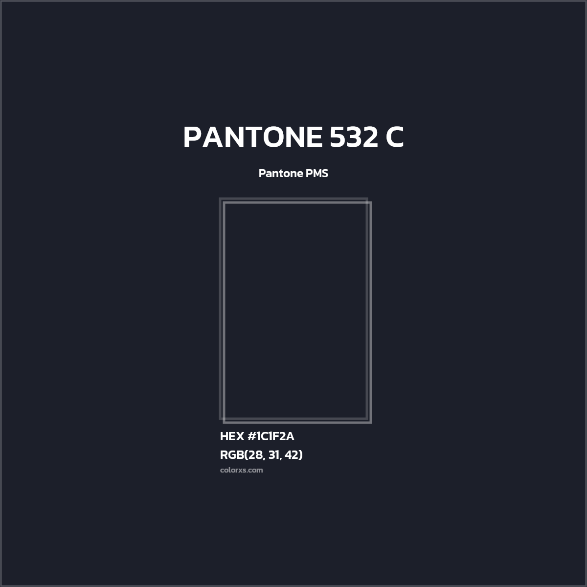#1C1F2A PANTONE 532 C CMS Pantone PMS - Color codes and meaning | Matching colors and paints