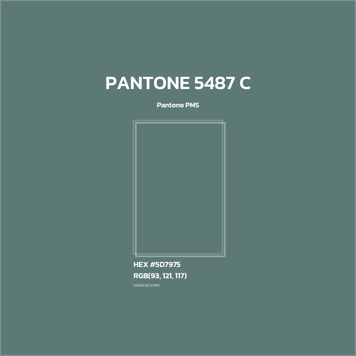 #5D7975 PANTONE 5487 C CMS Pantone PMS - Color codes and meaning | Matching colors and paints