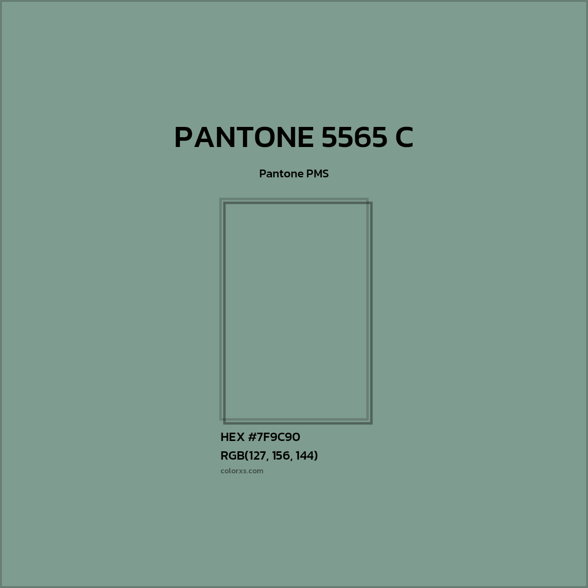 #7F9C90 PANTONE 5565 C CMS Pantone PMS - Color codes and meaning | Matching colors and paints