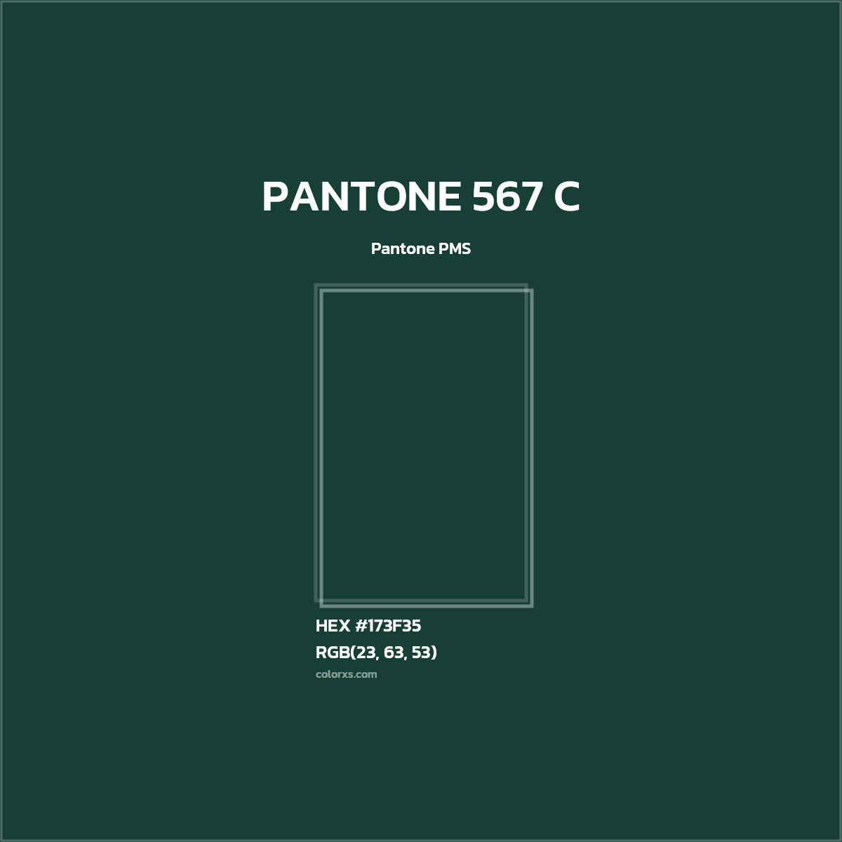 #173F35 PANTONE 567 C CMS Pantone PMS - Color codes and meaning | Matching colors and paints