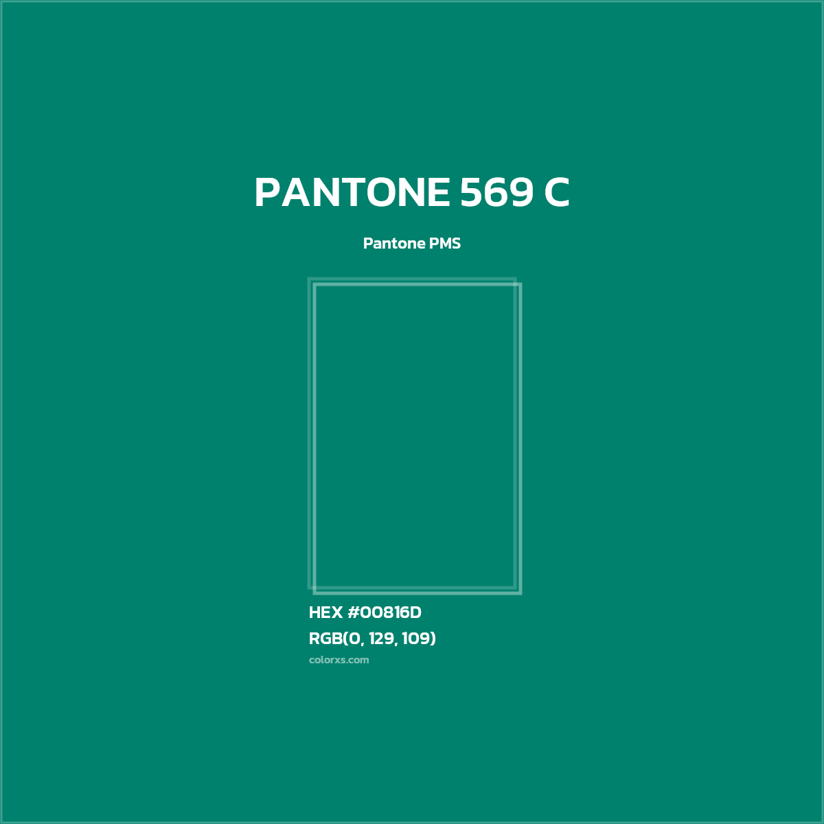 #00816D PANTONE 569 C CMS Pantone PMS - Color codes and meaning | Matching colors and paints
