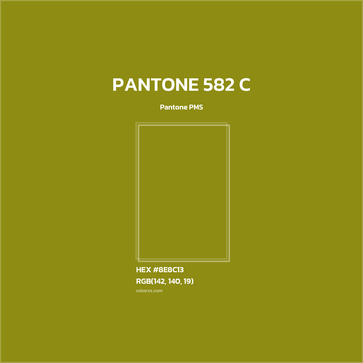 #8E8C13 PANTONE 582 C CMS Pantone PMS - Color codes and meaning | Matching colors and paints
