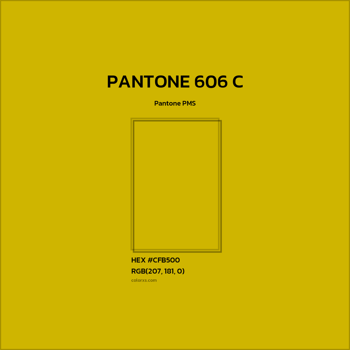 #CFB500 PANTONE 606 C CMS Pantone PMS - Color codes and meaning | Matching colors and paints