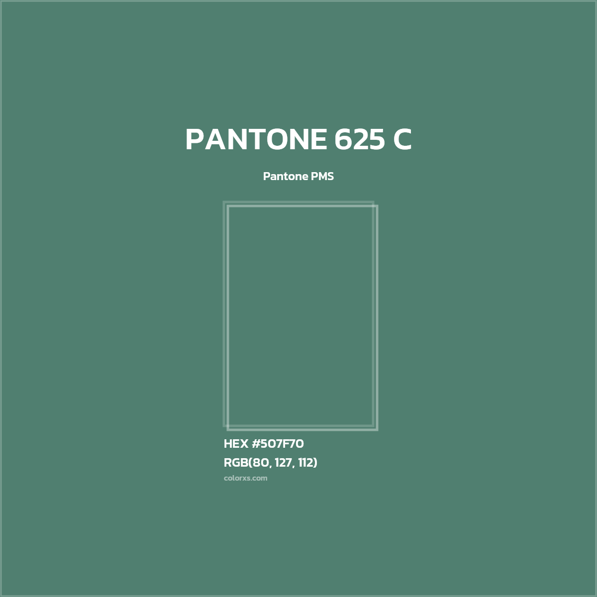 #507F70 PANTONE 625 C CMS Pantone PMS - Color codes and meaning | Matching colors and paints