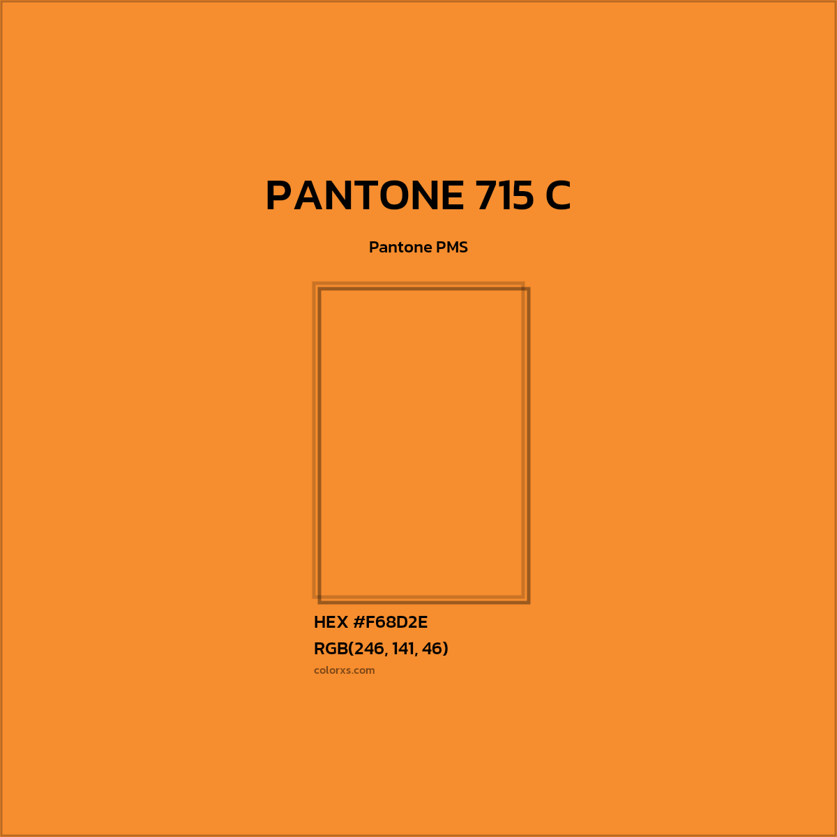 #F68D2E PANTONE 715 C CMS Pantone PMS - Color codes and meaning | Matching colors and paints