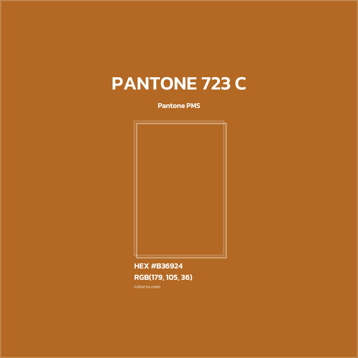 #B36924 PANTONE 723 C CMS Pantone PMS - Color codes and meaning | Matching colors and paints