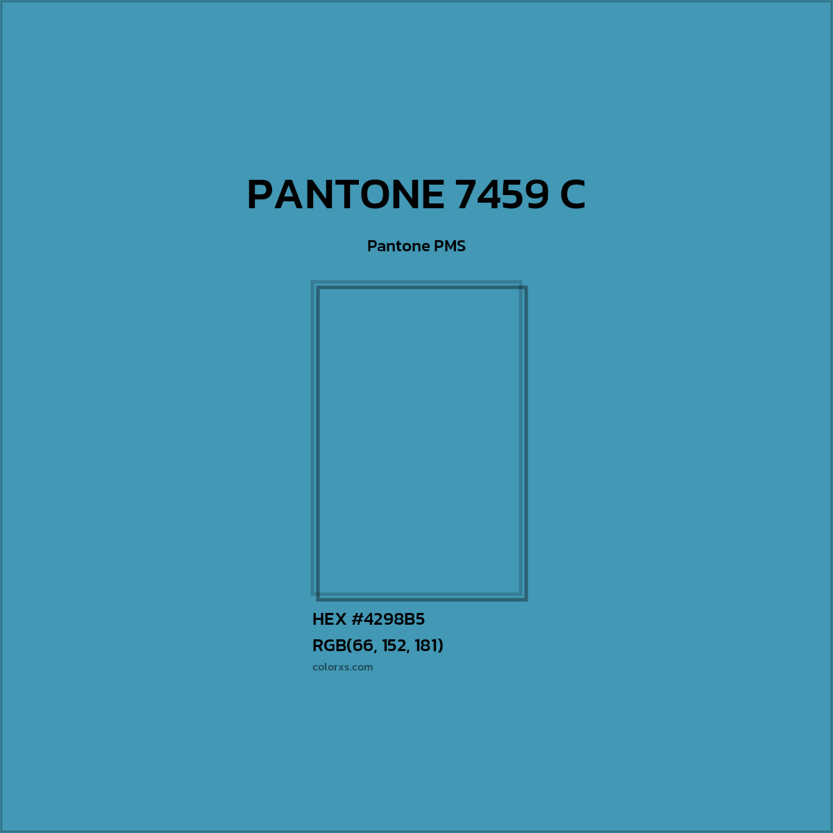 #4298B5 PANTONE 7459 C CMS Pantone PMS - Color codes and meaning | Matching colors and paints