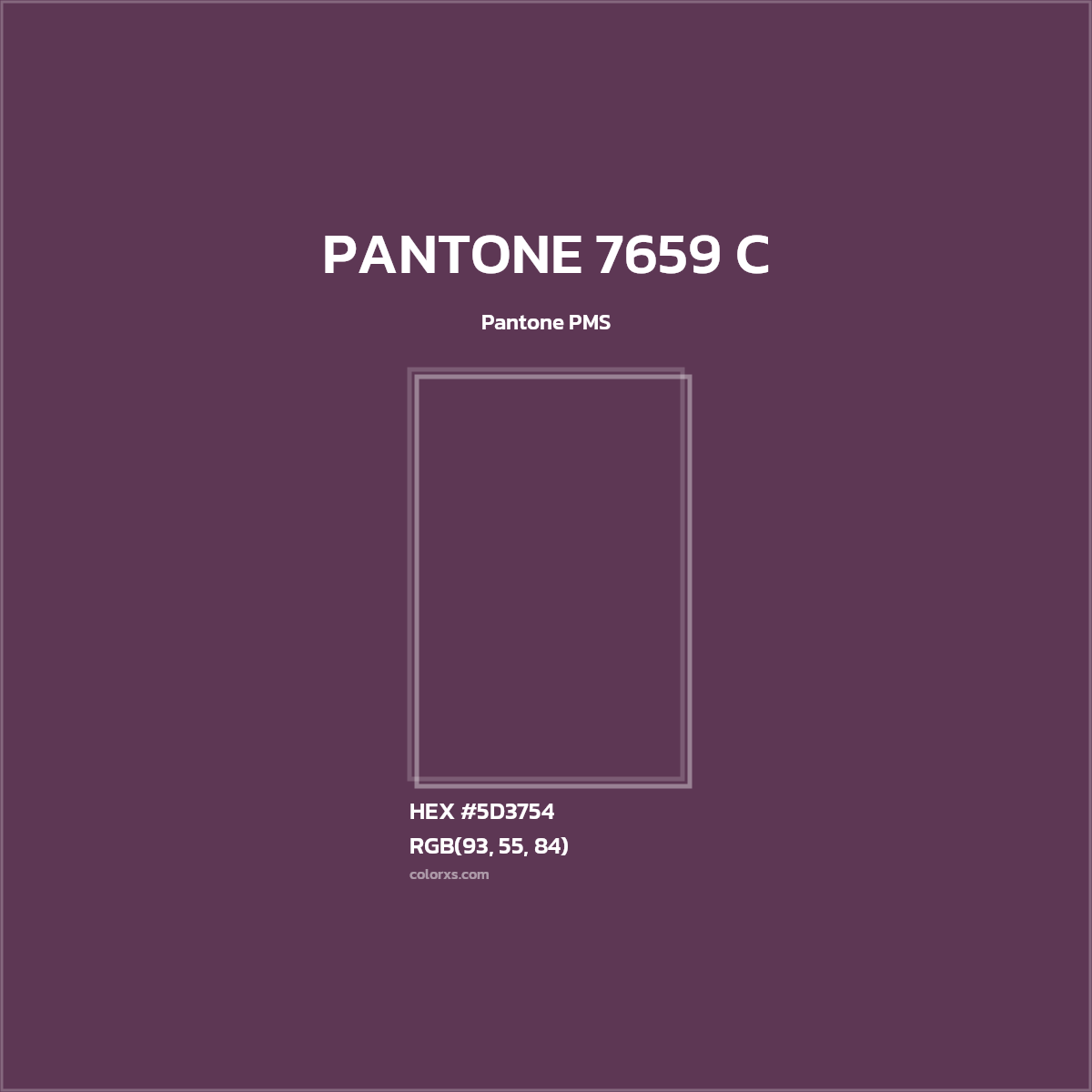 #5D3754 PANTONE 7659 C CMS Pantone PMS - Color codes and meaning | Matching colors and paints