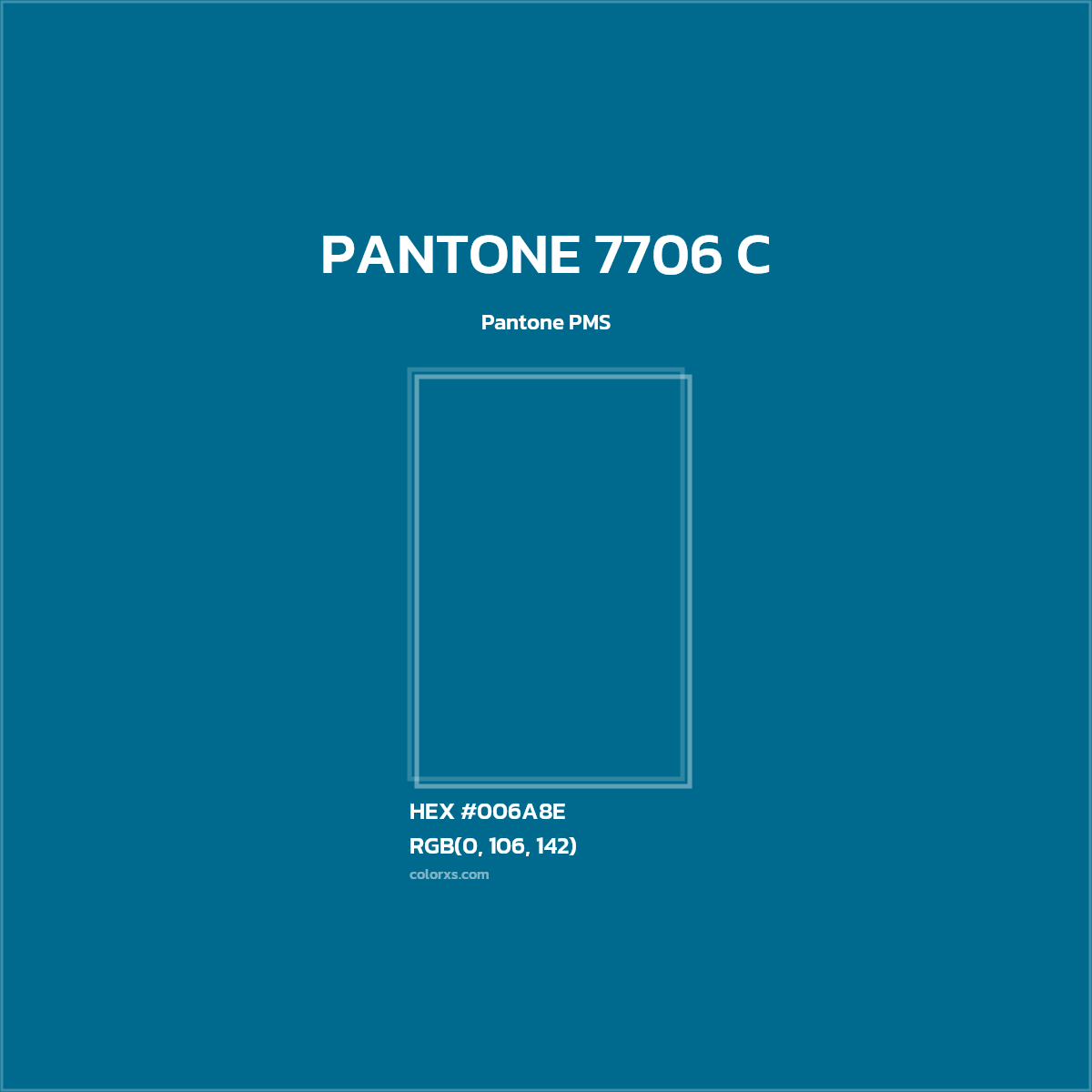 #006A8E PANTONE 7706 C CMS Pantone PMS - Color codes and meaning | Matching colors and paints