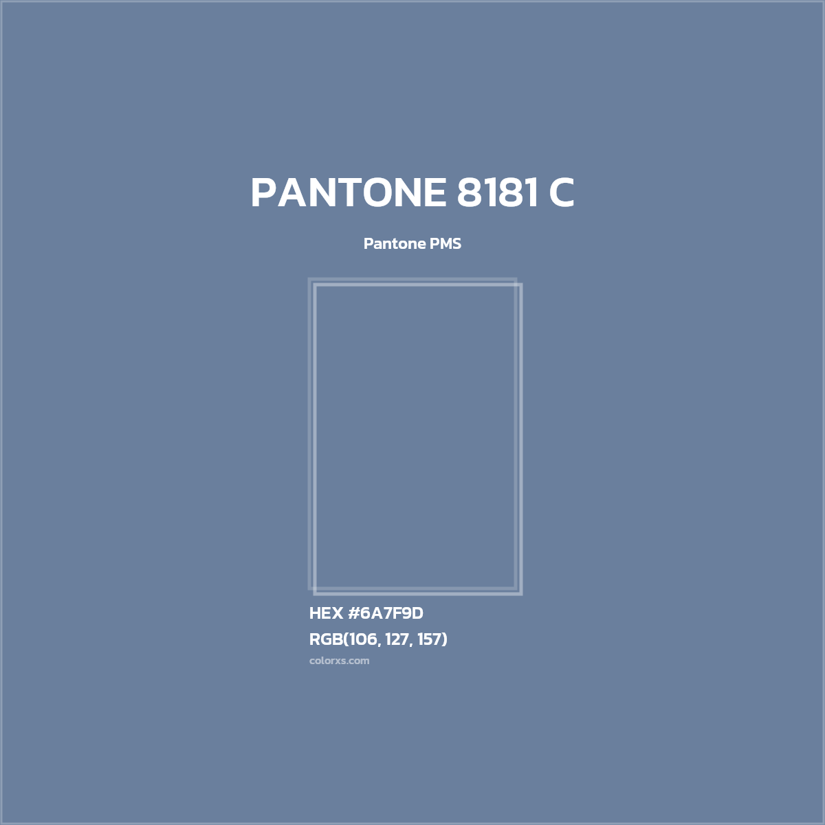 #6A7F9D PANTONE 8181 C CMS Pantone PMS - Color codes and meaning | Matching colors and paints