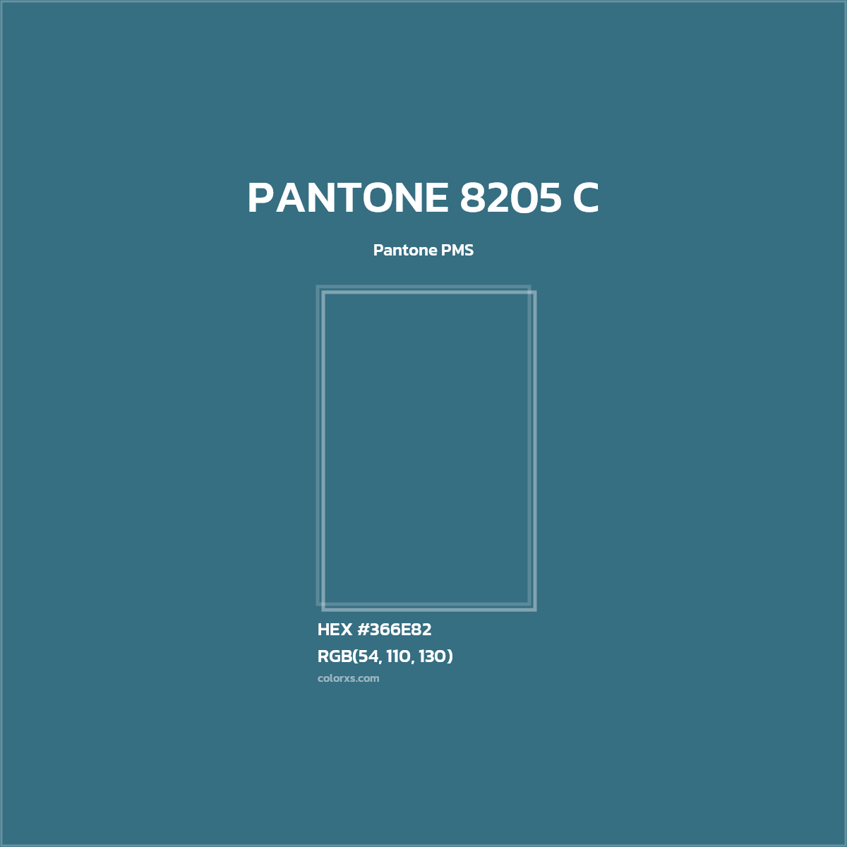 #366E82 PANTONE 8205 C CMS Pantone PMS - Color codes and meaning | Matching colors and paints