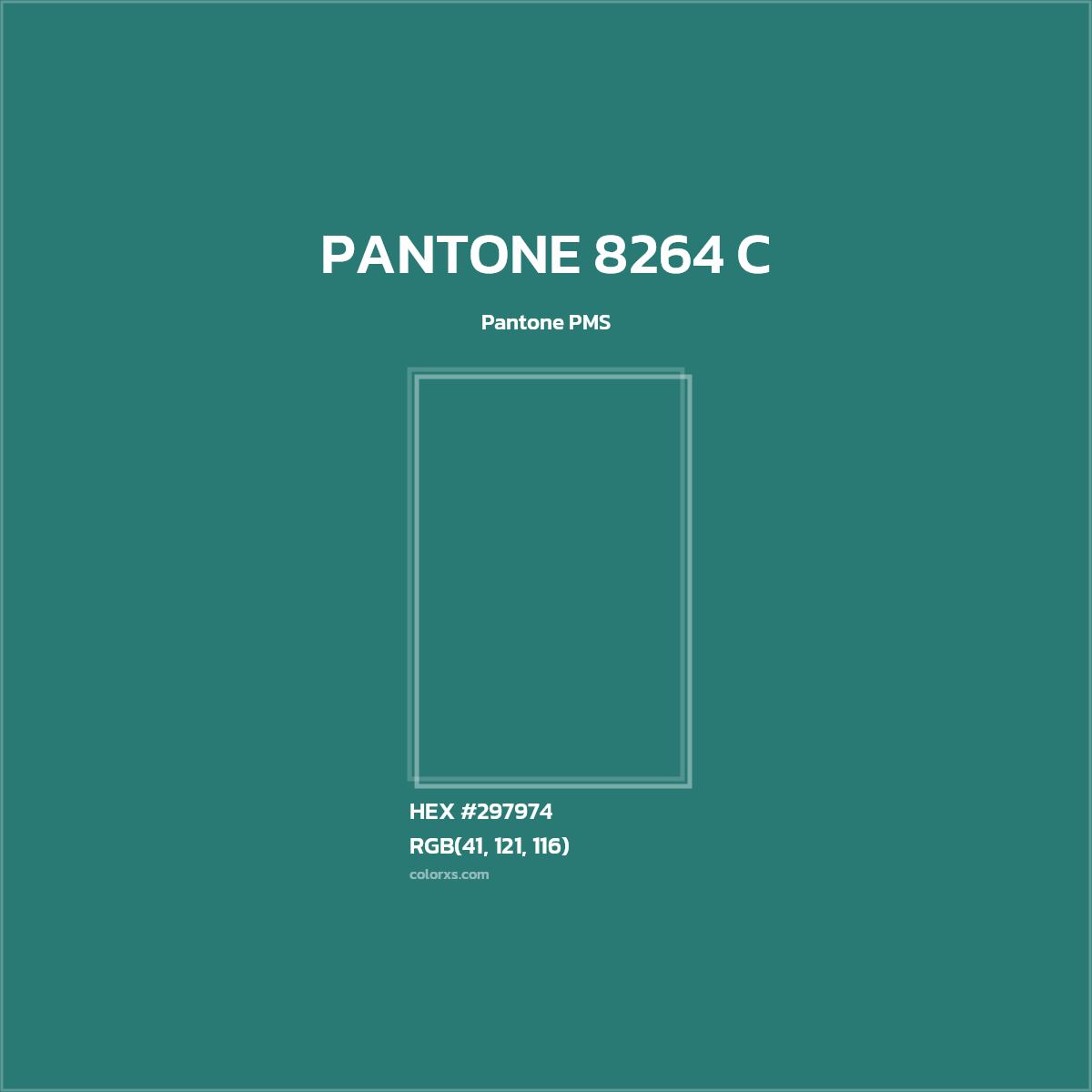#297974 PANTONE 8264 C CMS Pantone PMS - Color codes and meaning | Matching colors and paints