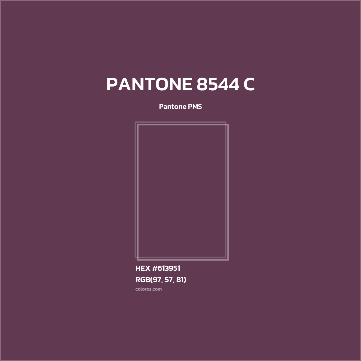 #613951 PANTONE 8544 C CMS Pantone PMS - Color codes and meaning | Matching colors and paints