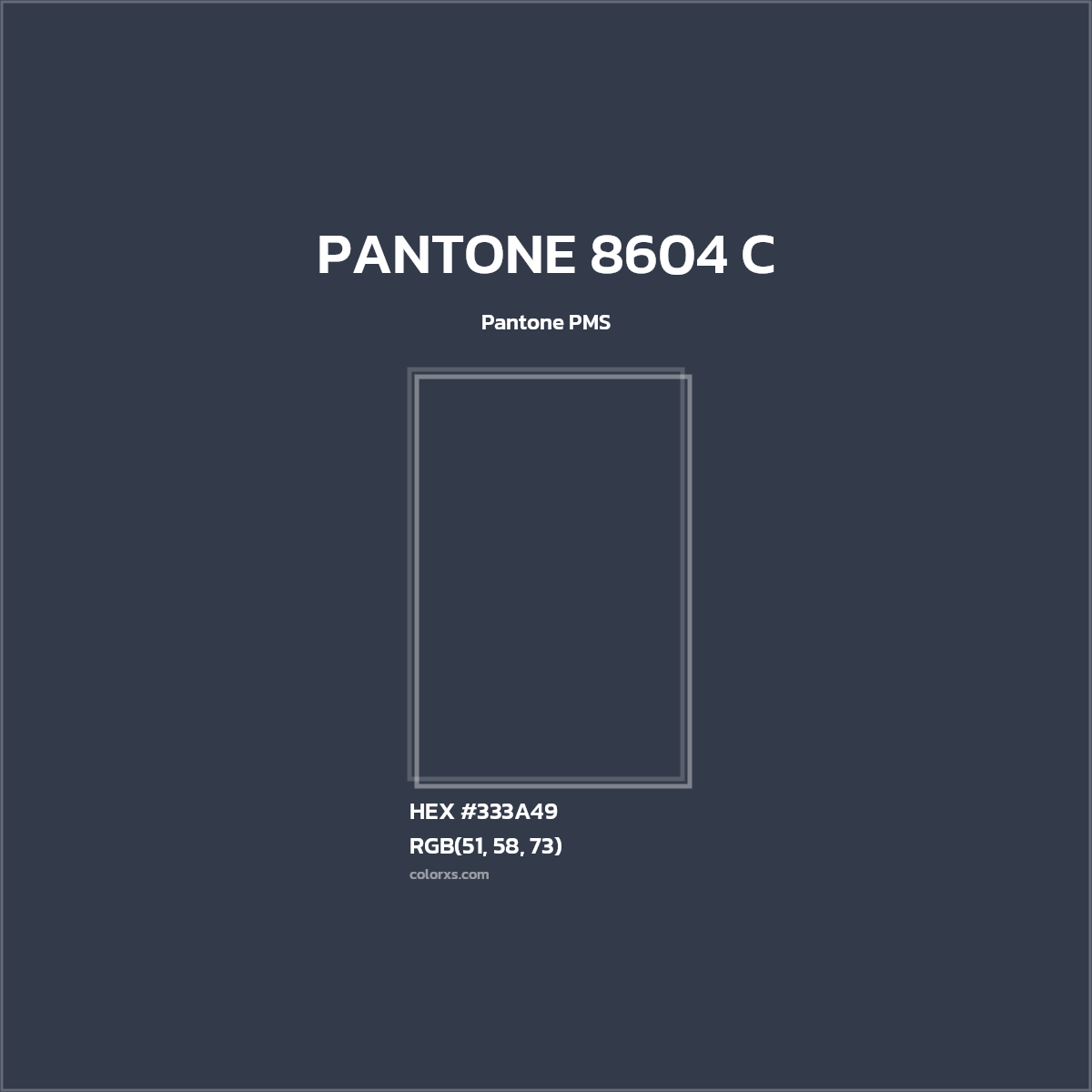 #333A49 PANTONE 8604 C CMS Pantone PMS - Color codes and meaning | Matching colors and paints