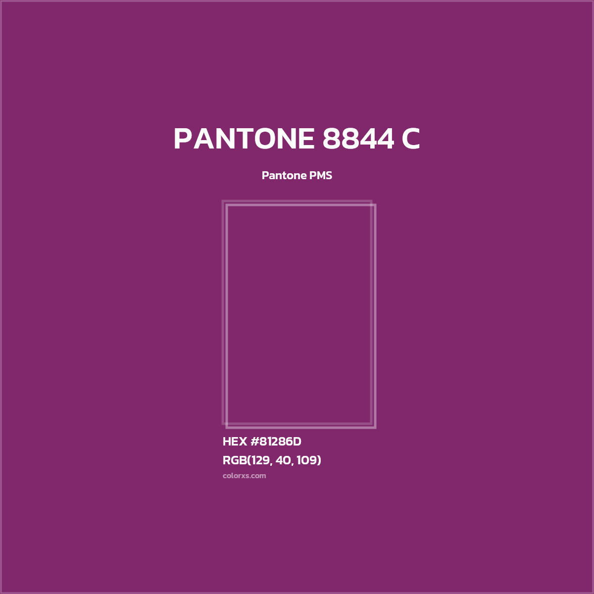 #81286D PANTONE 8844 C CMS Pantone PMS - Color codes and meaning | Matching colors and paints