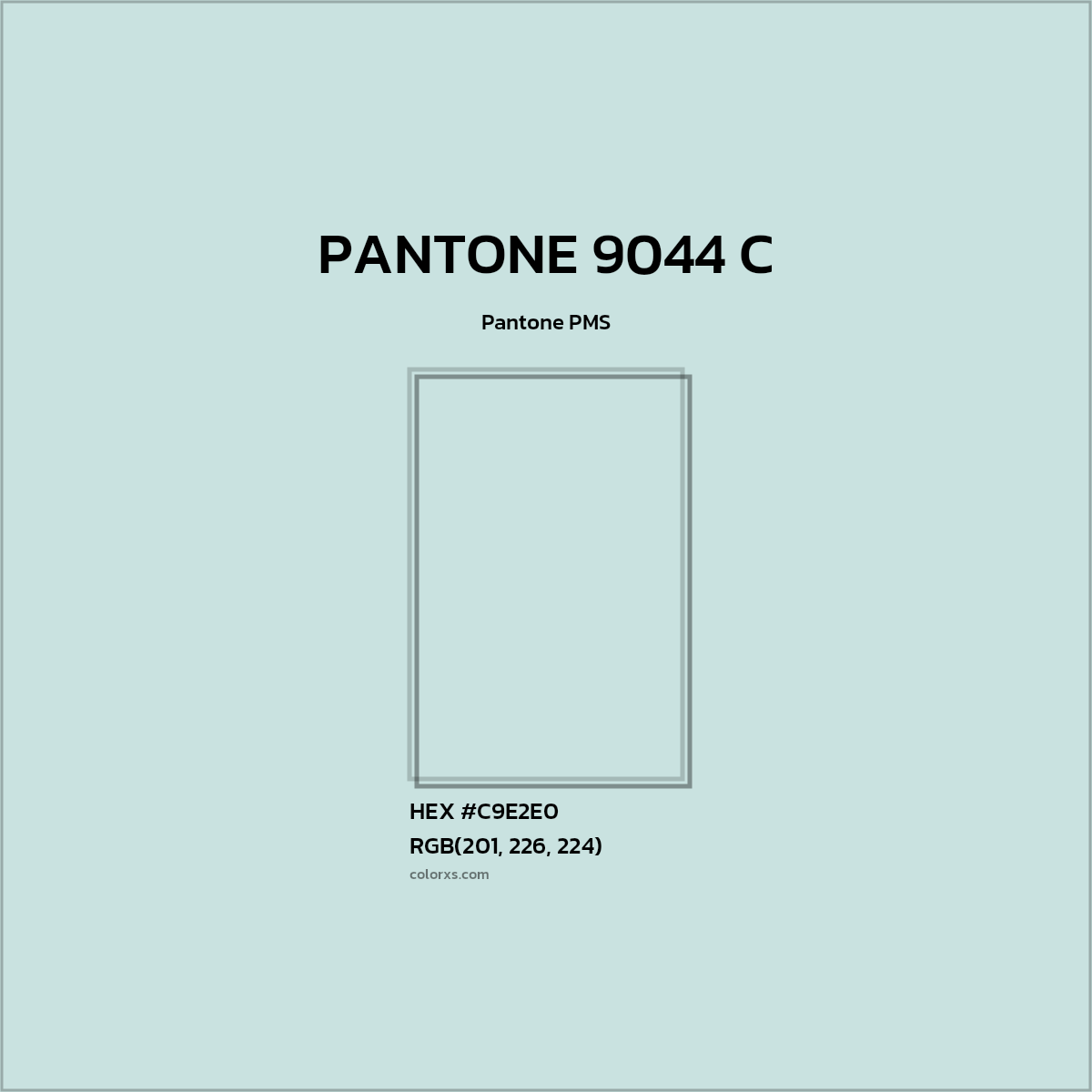 #C9E2E0 PANTONE 9044 C CMS Pantone PMS - Color codes and meaning | Matching colors and paints