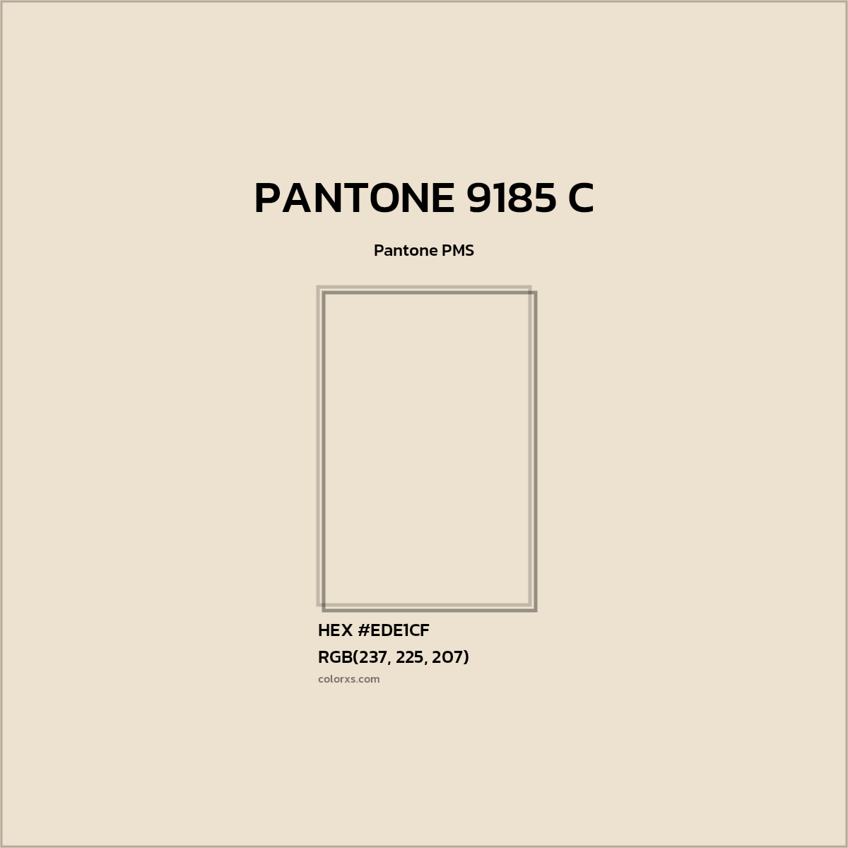 #EDE1CF PANTONE 9185 C CMS Pantone PMS - Color codes and meaning | Matching colors and paints