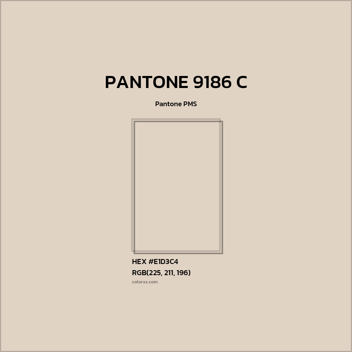 #E1D3C4 PANTONE 9186 C CMS Pantone PMS - Color codes and meaning | Matching colors and paints
