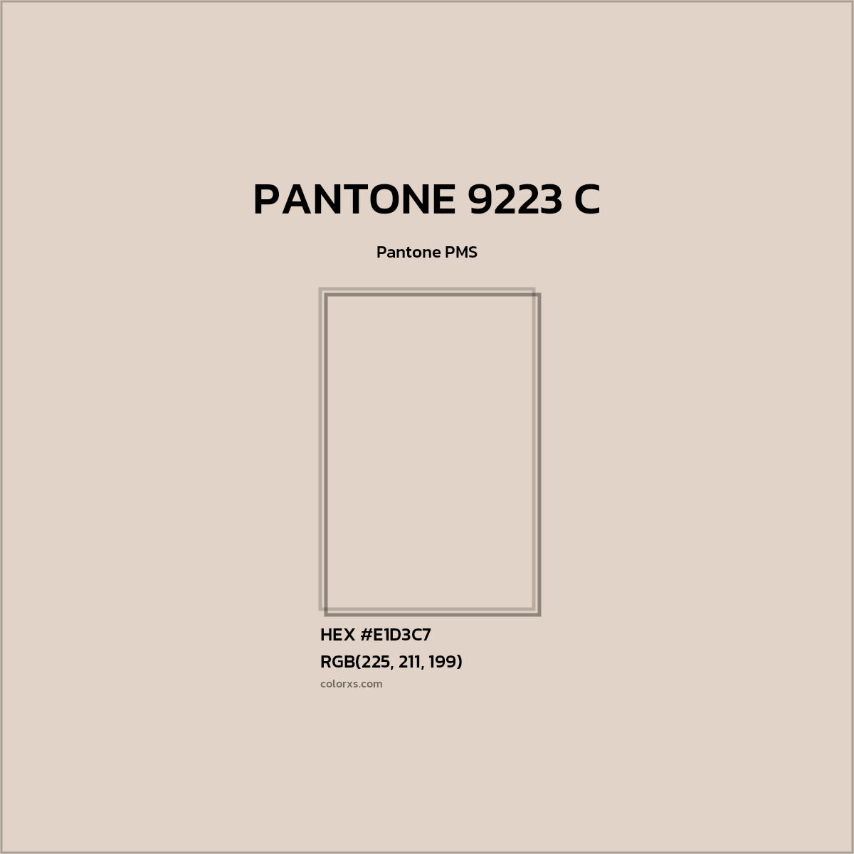 #E1D3C7 PANTONE 9223 C CMS Pantone PMS - Color codes and meaning | Matching colors and paints